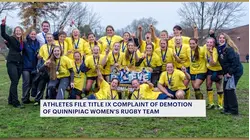 Quinnipiac University women's rugby team files Title IX complaint over program being demoted