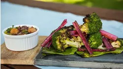 Broccoli, Rainbow Chard and Herbs