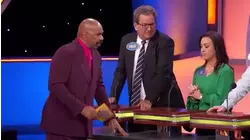 Steve Harvey gets off on Nick's answer!