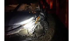 Train strikes unoccupied vehicle stuck on tracks in Congers