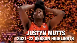Justyn Mutts Regular Season Highlights | Virginia Tech Forward