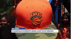 Plainfield charter school students root on the Knicks in the NBA Finals
