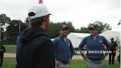 Teen Miles Russell mic'd up at Presidents Cup