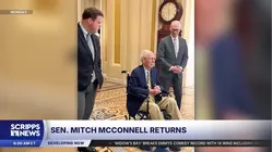 Kentucky Sen. Mitch McConnell returns to Capitol Hill to resume Senate work