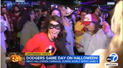 Fans gear up for double celebrations: WeHo's Halloween Carnaval and Dodgers Game 6