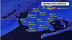 BITTER BLAST: Frigid start with increasing clouds, light snow arrives tonight in Brooklyn