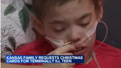 Kansas family requests early Christmas cards for terminally ill teen