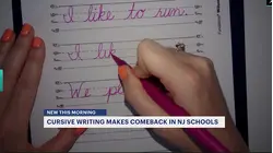 New Jersey to bring cursive handwriting back for elementary grades