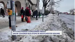 MTA bus riders cite safety concerns about snow-covered bus stops