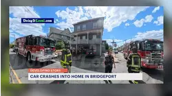 Car crashes into multi-family home in Bridgeport