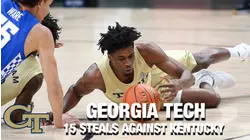 Georgia Tech Steals The Ball 15 Times Against Kentucky