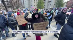 Thousands in Stamford protest Trump administration, its policies during 'No Kings Rally'