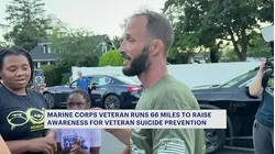 Marine Veteran runs 66 miles for veteran suicide awareness