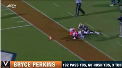 Virginia's Bryce Perkins Takes Care Of Business vs. William & Mary