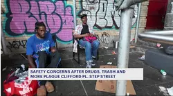 Residents: Drugs, homelessness, trash plague Clifford Place Step Street