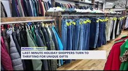 Last-minute holiday shoppers turn to thrifting for unique gifts