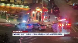 Woman shot in the leg in Melrose; Surveillance video shows moment gunfire went off