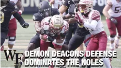 Wake Forest Defense Shuts Down The Seminoles