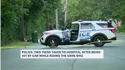 2 teens riding bike struck by car in Centereach