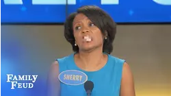 SHERRY GETS MUCKY... | Family Feud