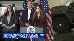 DHS Sec. Noem visits NW Indiana