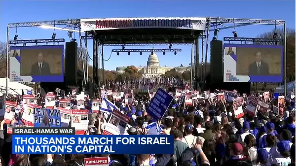 March for Israel draws thousands to Washington DC - ABC7 Chicago | Xumo ...