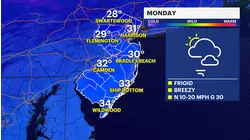 BITTER BLAST: Morning snow chance in New Jersey; frigid temps move in