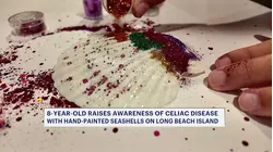 Stony Point 8-year-old raises celiac disease awareness with glitter-covered seashells