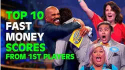 TOP 10 FAST MONEY SCORES from first players on Family Feud! STEVE HARVEY LOSES IT! (2020)