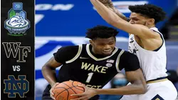 Wake Forest vs. Notre Dame 2021 ACC Men's Basketball Tournament Highlights (2021)