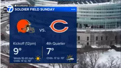 Chicago Bears to host Cleveland Browns in what could be one of coldest games ever at Soldier Field