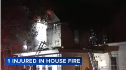 1 injured in house fire in Paulsboro, New Jersey