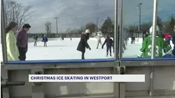 Center Street ice rink offers festive skating in Westport