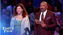 Farmer's wife rides... A COW? Fast Money FAIL! | Family Feud