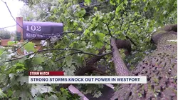 "It was scary" Tuesday storm causes power outages, flash floods in Westport