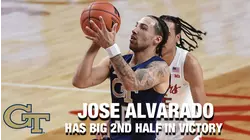 Jose Alvarado Has Big 2nd Half In Georgia Tech's Victory