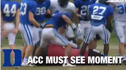 Duke Closes Out Spring Game With Beat Down Of A.I. Tackling Dummy | ACC Must See Moment