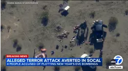 4 charged with plotting New Year's Eve attacks in SoCal: prosecutors