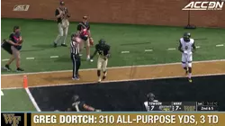 Wake Forest WR Greg Dortch Electric In Win Over Towson