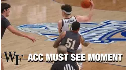 Wake Forest's Jake LaRavia Finds Dallas Walton With A Great Pass | ACC Must See Moment