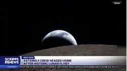 Artemis II crew headed home after historic lunar flyby