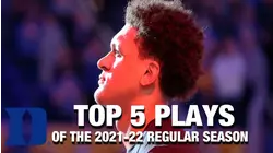 Duke Basketball Top 5 Plays of The 2021-22 Regular Season