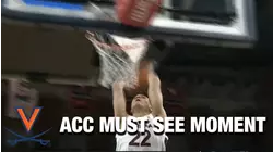 Virginia's Francisco Carrao With A 2-Hand Power Jam | ACC Must See Moment