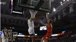 Wake Forest's Olivier Sarr With The Denial At The Rim