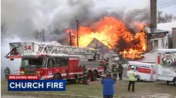 CFD crews respond to large church fire, collapse on South Side