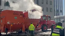 NYC uses giant 'snow melters' to battle massive piles