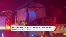 Fuel spill cleaned up after I-78 tractor trailer crash in Summit