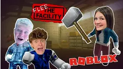 FLEE The FACILITY Part 3! KJAR Crew Roblox Challenge!