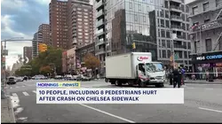 10 people injured after box truck crash in Manhattan