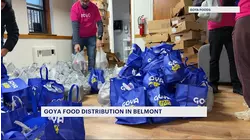 Goya Foods holds holiday food drive in Belmont for families in need